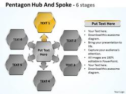 Pentagon hub and spoke 6 stages 34