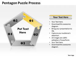 Pentagon puzzle process 6