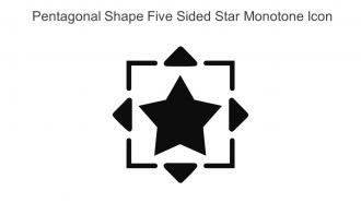 Pentagonal Shape Five Sided Star Monotone Icon In Powerpoint Pptx Png And Editable Eps Format