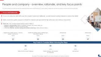 People And Company Overview Rationale And Key Focus Points Ppt Slides Tips