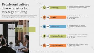 People And Culture Characteristics For Strategy Building