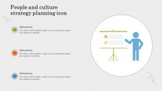 People And Culture Strategy Planning Icon