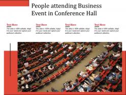 People Attending Business Event In Conference Hall
