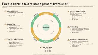 People Centric Talent Management Framework