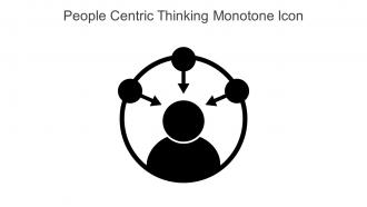 People Centric Thinking Monotone Icon In Powerpoint Pptx Png And Editable Eps Format