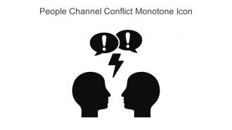 People Channel Conflict Monotone Icon In Powerpoint Pptx Png And Editable Eps Format