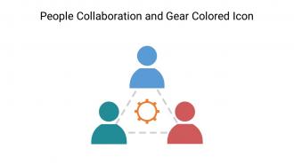 People Collaboration And Gear Colored Icon In Powerpoint Pptx Png And Editable Eps Format