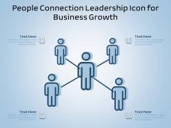 People connection leadership icon for business growth
