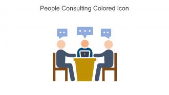 People Consulting Colored Icon In Powerpoint Pptx Png And Editable Eps Format