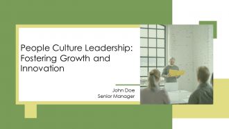 People Culture Leadership Fostering Growth And Innovation PPT Example AT