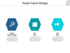 People culture strategy ppt powerpoint presentation outline slide portrait cpb