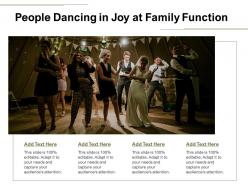 People Dancing In Joy At Family Function