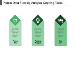 People data funding analysis ongoing tasks leadership team