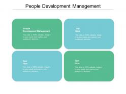 People development management ppt powerpoint presentation inspiration slide cpb