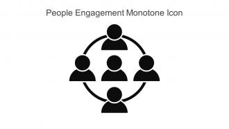 People Engagement Monotone Icon In Powerpoint Pptx Png And Editable Eps Format