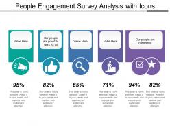 People engagement survey analysis with icons