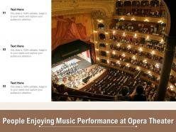 People Enjoying Music Performance At Opera Theater