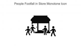 People Footfall In Store Monotone Icon In Powerpoint Pptx Png And Editable Eps Format