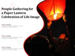 People gathering for a paper lantern celebration of life image