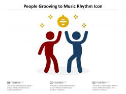 People Grooving To Music Rhythm Icon