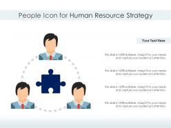 People icon for human resource strategy