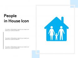 People in house icon