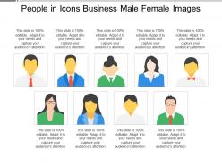 People in icons business male female images