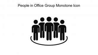 People In Office Group Monotone Icon In Powerpoint Pptx Png And Editable Eps Format