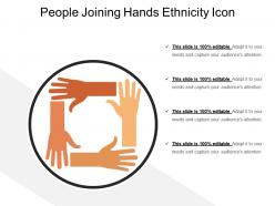 People joining hands ethnicity icon