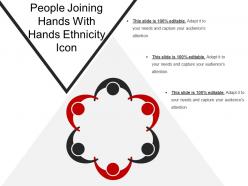 People joining hands with hands ethnicity icon