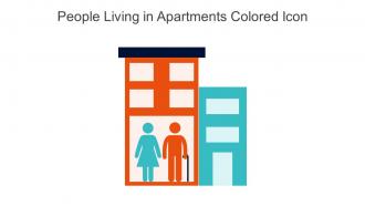People Living In Apartments Colored Icon In Powerpoint Pptx Png And Editable Eps Format