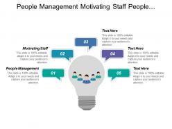 People management motivating staff people performance achieving results