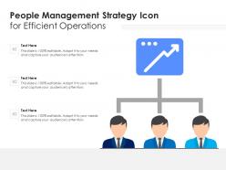 People management strategy icon for efficient operations