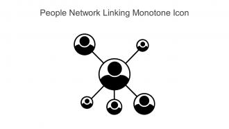 People Network Linking Monotone Icon In Powerpoint Pptx Png And Editable Eps Format