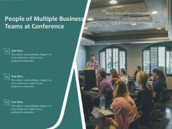 People of multiple business teams at conference