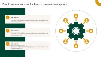 People Operations Icon For Human Resource Management
