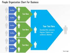 People organization chart for business flat powerpoint design