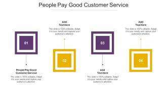 People Pay Good Customer Service In Powerpoint And Google Slides Cpb