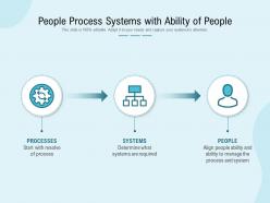 People process systems with ability of people
