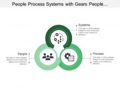 People process systems with gears people and ticks image