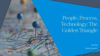 People Process Technology The Golden Triangle PPT Mockup AT