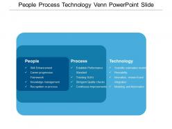 People process technology venn powerpoint slide