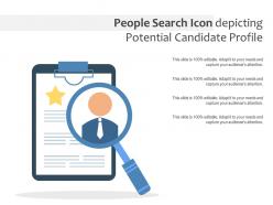 People search icon depicting potential candidate profile