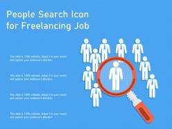 People search icon for freelancing job