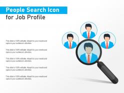 People search icon for job profile