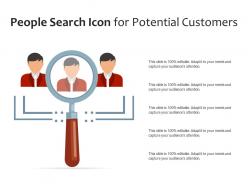 People search icon for potential customers