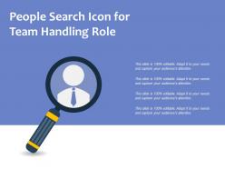 People Search Icon For Team Handling Role