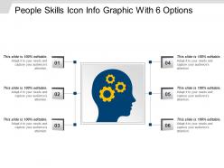 People skills icon info graphic with 6 options