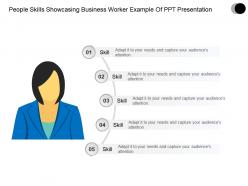 People skills showcasing business worker example of ppt presentation