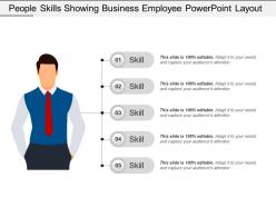People Skills Showing Business Employee Powerpoint Layout